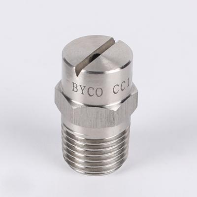 China Dust Collection BYCO High Pressure 9510 Flat Vee Jet Water Fan Nozzle For Cooling And Coating for sale