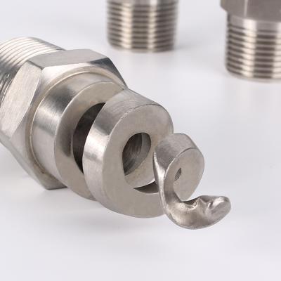 China BYCO Non Clogging 304 Stainless Steel 316 2205 Full Cone Spiral Nozzle for sale