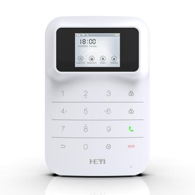 China Plastic ABS HY W1 Home Security Wifi 2G 3G 4G GSM GSM Alarm System with Central Monitor Software for sale