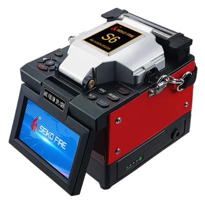 China SM (G.652) Seikofire S6 FTTH Automatic Fiber Optic Fusion Clamp Smart Fiber Optic Welding Splicing Machine for sale