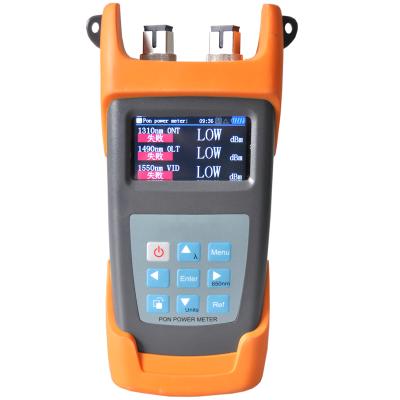 China FTTH 1310/1490/1550nm Handheld Fiber Optic Power Meter PON for sale