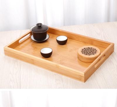 China Bamboo Serving Tray 20*15*4/30*20*4/35*22*4/38*25*4cm Tea Tray Japanese Restaurant Snacks Tray Wine Rectangular Bamboo Cup Dish for sale