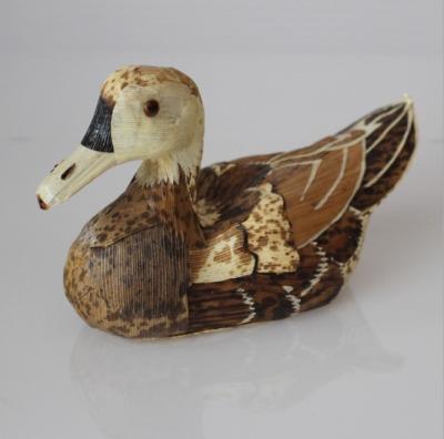 China Natural Bamboo Decoration Leaf Duck Pattern 	Wooden Home Accessories Natural (black and bejin for sale