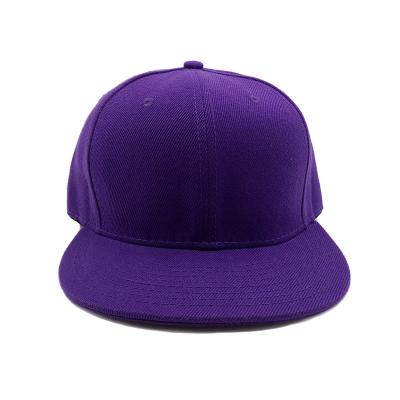 China Common Wealth Quality Simple Purple Plain Hats With Plastic Buckle for sale