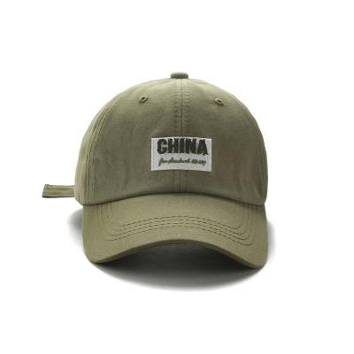 China Custom Wholesale Unstructured 100% Cotton Embroidery Baseball Hat COMMON Dad Hats for sale