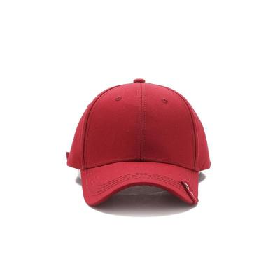 China JOINT Metal Button Visor Cotton Twill Custom Baseball Hat With Flat Embroidery for sale