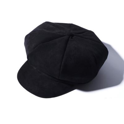 China Character Fashion Winter Suede Women Cover Ladies Beret Feminine Girls With Plush for sale