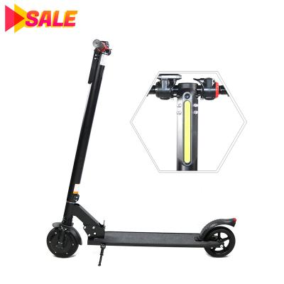 China Aluminum Alloy 6.5 Inch 250W Double Front Brake Anti Pedal Foldable Electric Scooter 2 Wheel Adult Sliding Rack for sale