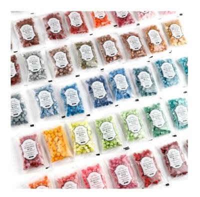 China Educational Wholesale DIY Wax Seal Sticker The New Retro Colorful Sealing Wax Beads Kit Seal Stamp Granules for sale