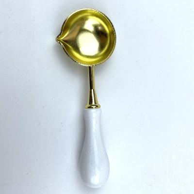 China Children's Toy Wholesale Sealing Wax Wood Handle Spoon for sale