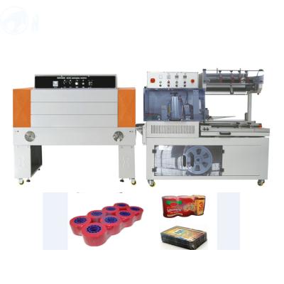 China Efficient Automatic PLC Control Tunnel Shrink Wrapping Film Sealing Machine For Bottles for sale