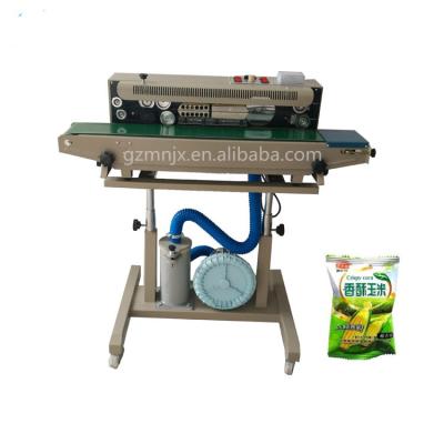 China Beverage Zipper Tea Powder Packaging Rolls Vacuum Polythene Side Seal Squeezer Plastic Bag Sealing Machine for sale