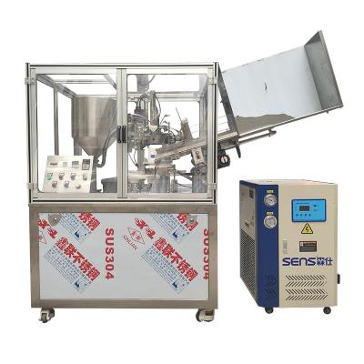 China Beverage detergent facial tube filling sealing machine for soft tube with nice sealing effect cooling system for sale