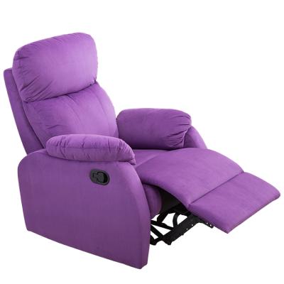 China Luxury French Simple Style Payton Recliner Sofa Chair Extended Seater Anji India Pakistan Kd European Corner One (Other) Fabric Adjustable Purple for sale