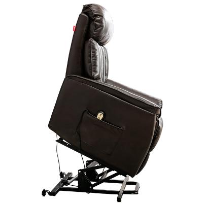 China (Other) Elderly Single Electric Power Recliner Adjustable Modern Leather Extended Massage Salon Lift Chair Remote Control Sofa for sale