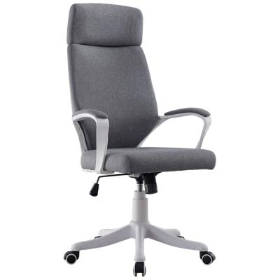 China (Height) High Full Back Adjustable Modern Ergonomic White Plastic Task Chairs Fabric Swivel Office Computer Meeting Chairs In Anji for sale