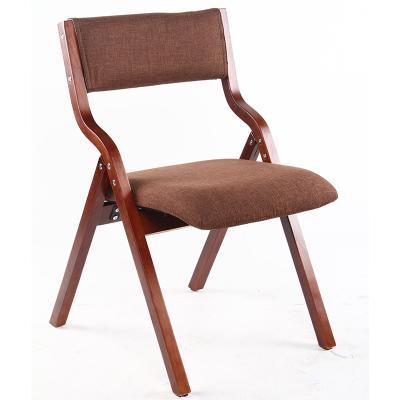 China Foldable Bent Plywood Bentwood Fabric Dining Korea Style Bend Wood Leisure Relax Japanese Folding Chair for sale