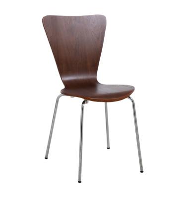 China Removable Cover Modern Luxury Wood Metal Silver Leg Dining Chair Dining Chair for sale