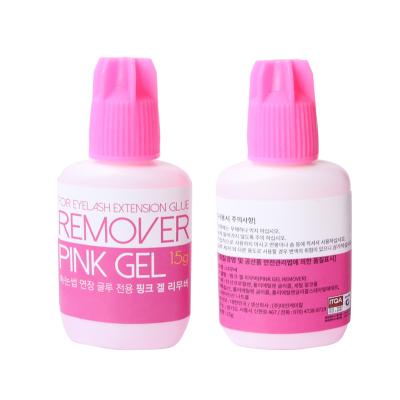 China False Eyelash Pink/Clear Gel Remover For Korea Eyelash Extension Glue Removing Eyelash Extensions for sale