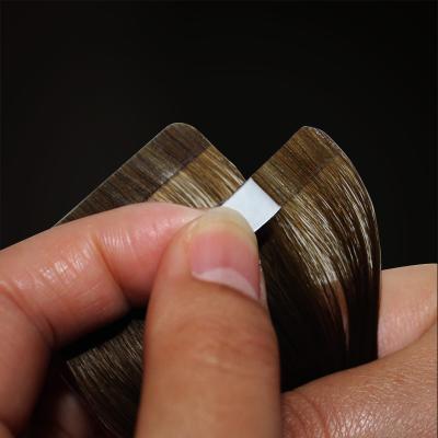 China Pulled Tape Hair Silky Straight 100 Double Wave Hair Invisible Extensions for sale