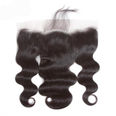 China Wholesale Raw Indian Virgin Hair Body Wave Hair Extension Vendors 13*4 Frontal Ear Unprocessed Ear To Ear Ready To Ship for sale