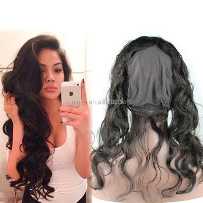 China Body Wave 360 ​​Lace Headband With Hairline Peruvian Hot Hair Band 360 Lace Body Wave Virgin Virgin Hair for sale