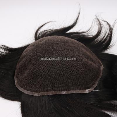 China Full Hair Toupee Hairpiece Hairpiece Mens Wig Lace Factory Supplier for sale