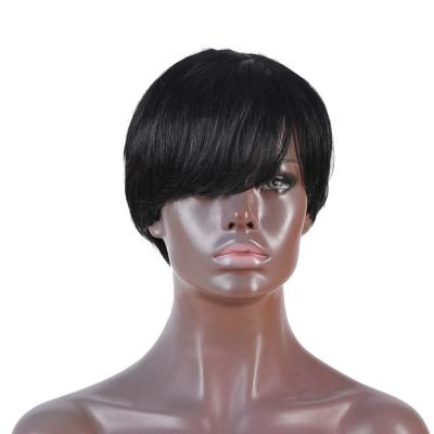 China Silky Straight Wave Side Piece Wig Fashion Style No Lace Up Wig Hair for sale