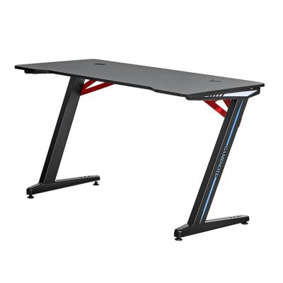 China Modern Simple Sale Customized Office Gaming Table Professional Computer Led PC Desk for sale