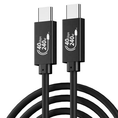 China Video game player usb4 cable 40G 240W 5A suitable forThunderbolt type-c coaxial 3 connect 8K full-range 3M dual-head video for sale