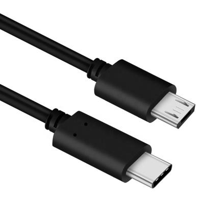 China Mobile Phone usb2.0 Type-c to 3.3Ft Micro USB Cable 3A Android Phone Data Micro USB Charger OTG Headset 3.3Ft Fast Connection 3.3Ft Black for sale