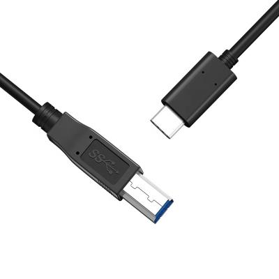 China COMPUTER Type-C to Printer USB B 3.0 Fast Printer Data Cable 5Gbps Connects Laptop Hard Drive Box Without Deformation for sale