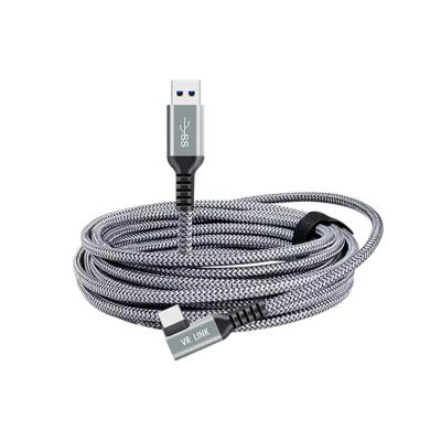 China Video game player for oculus quest2 VR link usb3.2 cable to type-c 16ft 5G connect computer games aluminum shell nylon no lag no stagnation for sale