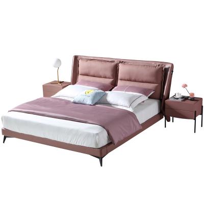 China AJJ DX-348 Nordic Modern Minimalist Italian Modern Minimalist Foldable Master Bedroom Foreskin Art Soft Bed Small for sale