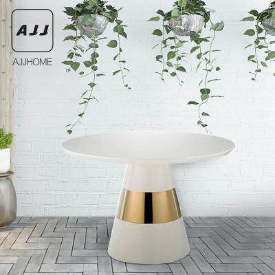 China AJJ T18 Foldable Modern Minimalist Marble Dining Table, Light Luxury Solid Wood Dining Table with Turntable, Round Table for sale