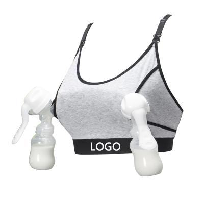 China OEM Logo Custom Pregnant Women Breathable Thin Breathable Thin Hands Free Breast Pumping Maternity Maternity Bra #5368 for sale