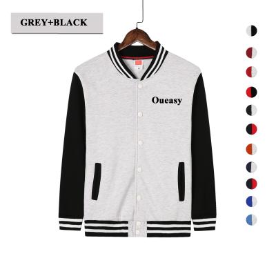 China Wholesale High Quality Custom Made Gym Men's Breathable Logo Sports Baseball Uniform Zipper Zipper Hoodie Jacket Reflective Zip Up Set for sale