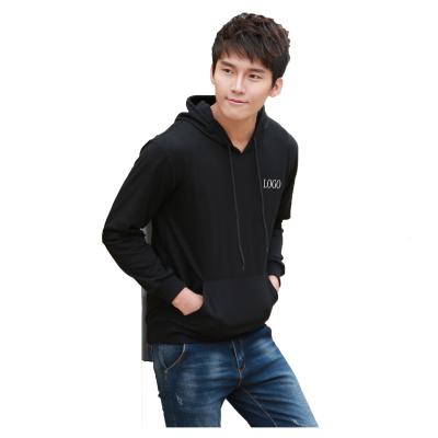 China Wholesale High Quality Fashion 100% Terry Custom Logo Printed Anti-wrinkle Men's Cotton Pullover Hoodie for sale