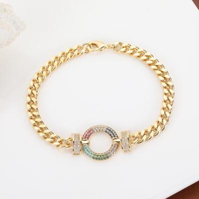 China FASHIONABLE Manufacturer Direct Selling Eye Bracelet Copper Bangle Design Bracelet Factory Direct for sale