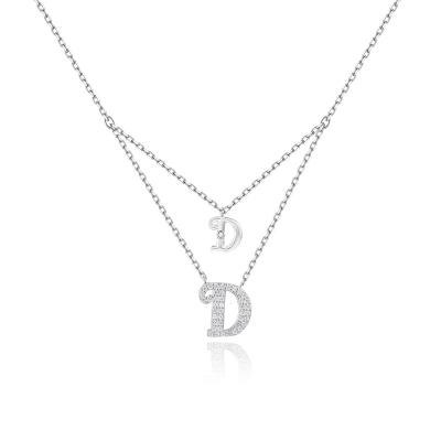 China 2022 Hiphop New Arrivals Popular Lowercase Letter For Necklace Customized Letter Necklace With Girl for sale