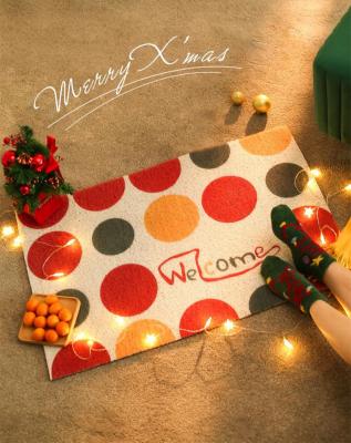 China Modern Christmas Carpets In The Door Household Water-absorbing Non-slip Fireplace Customs Entrance Scuffing Floor Kitchen Door Mat for sale