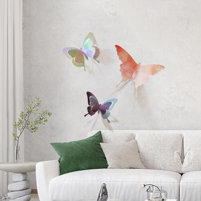 China Creative simulation butterfly iron living room TV background wall decorative stereoscopic wall hanging decorations home decorationluxury for sale