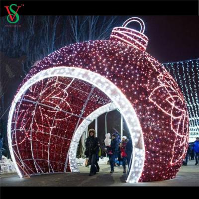 China Other 100 led Christmas bauble lights outdoor giant pattern ball curtain string fairy commercial decorations large for sale