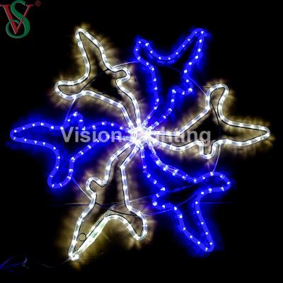 China Modern Decoration Outdoor Landscape Lighting IP65 2D Pattern Led Christmas Snowflake Light for sale