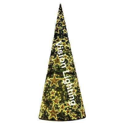 China Europe Simulate Giant Festival Decoration LED 3D Christmas Sculpture High Quality IP44 Tree Light for sale