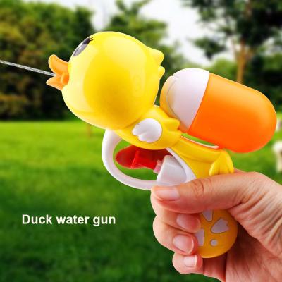 China 2021 New Children's Toys Deign Children's Cartoon Bathroom Toys Duck Water Gun Safe Beach Toy Children Summer Outdoor Shooting Cute Game Children for sale