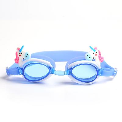 China Watersports Fashion Cheap Swimming Goggles For Kids Colorful Waterproof Anti-fog Soft Cartoon Silicone Swimming Goggles Safety for sale