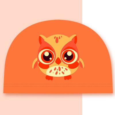 China High Quality Cartoon Swimming Cap Swimming Cap For Children Logo Printing Size Customized Kids Anti PU Proof for sale