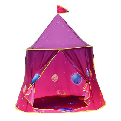 China Straight Tying Type Kids Play Tent Wholesale Hot Selling Indoor Outdoor Cartoon Pattern Tent for sale