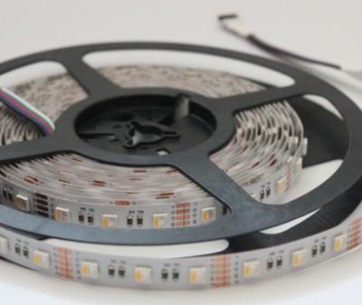 China Good Quality Residential 4 in 1 4 Double Chips 60leds 14.4w/m 12V 24V IP20 IP65 RGBW RGBWW Waterproof PCB SMD 5050 LED Strip Light Set for sale